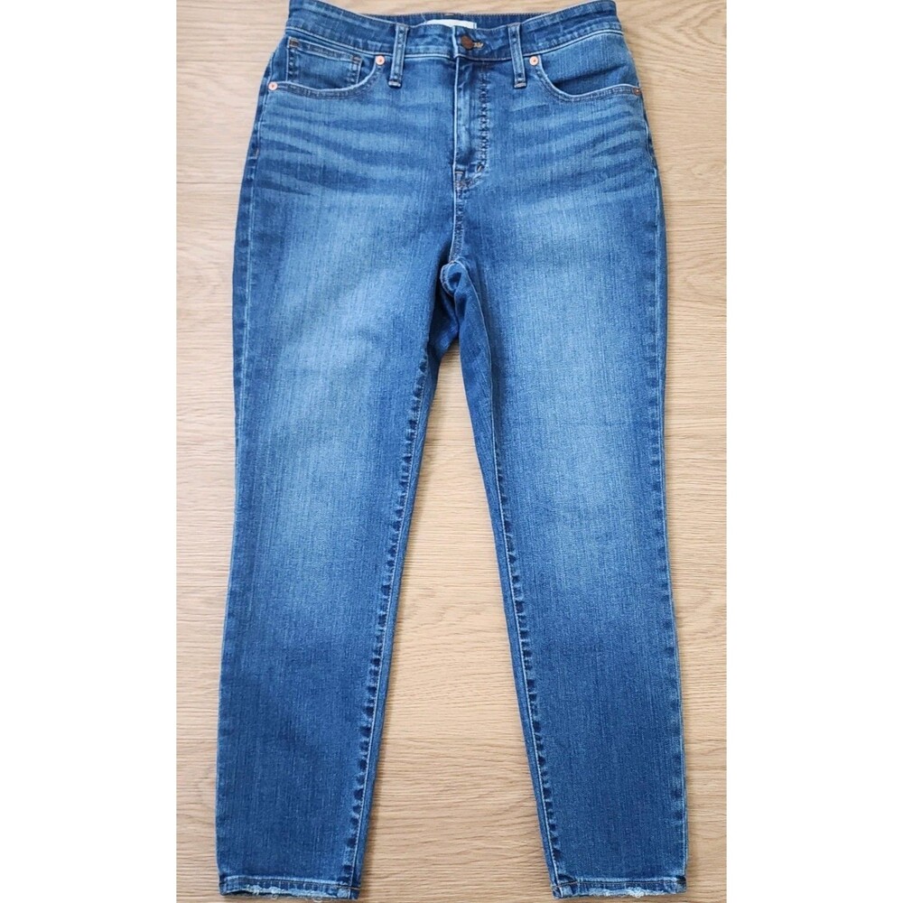 Madewell Jeans Womens 29x26 Blue Skinny Crop Curvy High Rise Stretch Denim